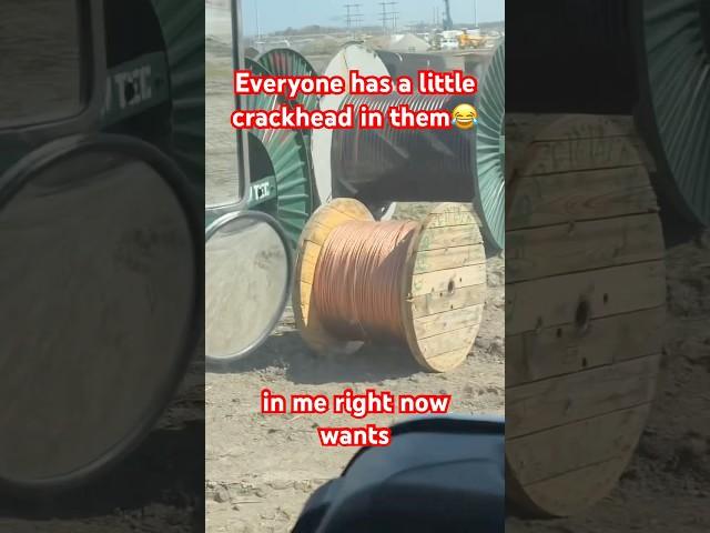 I could retire with that spool of copper! #copper #green #recycle #automobile #excavator #mechanic