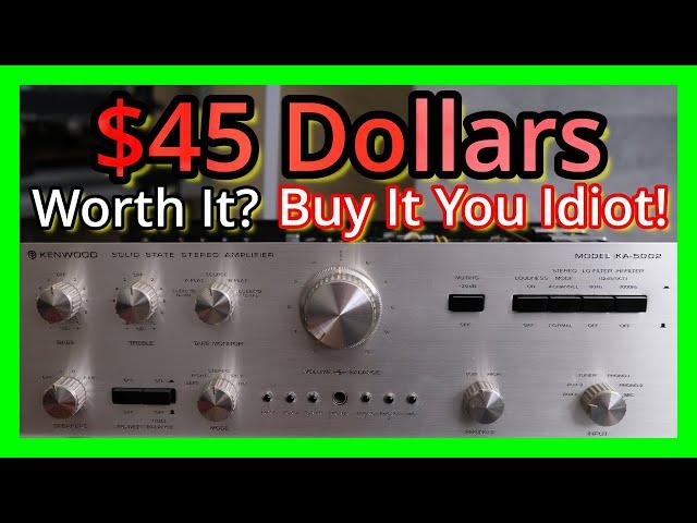 $45 - Buy This Amplifier! Cheaper And Better Sounding Stereo. Spend Less On Vintage HiFi Audio Gear