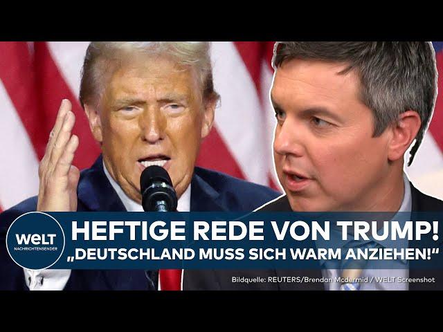 US-WAHL 2024: Rede von Trump! Heftige Worte in Richtung von Deutschland, Ukraine, Russland und China