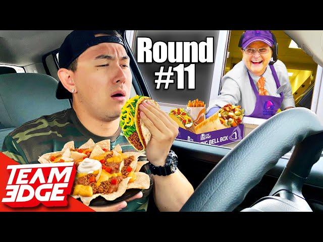 Drive-Thru Merry Go Round Challenge! *extreme eating*