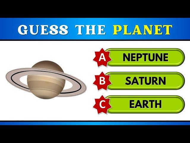 Guess the Planets with choices | Multiple Choice Quiz | Learn Entry