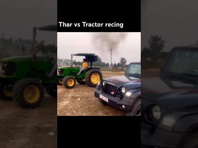 Paani new song Thar 4×4 vs John Deere 5050D tractor full power racing viral short video#nishudeswal