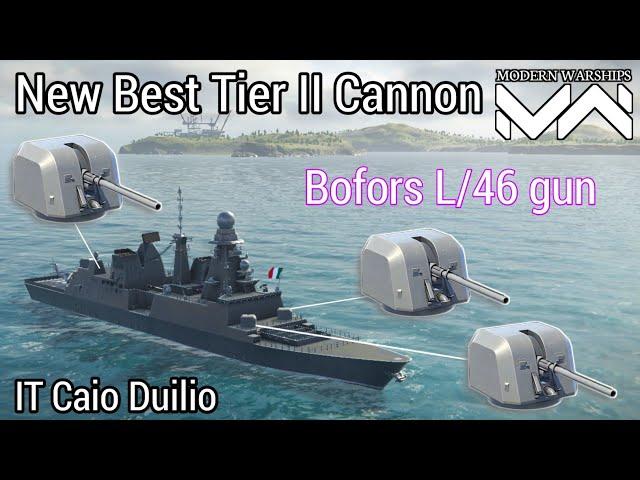 IT Caio Duilio - Using New Best Tier-II Cannon Bofors L/46 gun - Modern Warships Alpha Test