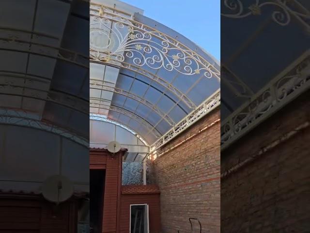 Установили очередной навесЗдесь все о ковке,Подпишись#кованыеизделия #навес #ковка