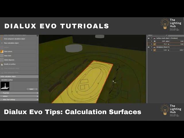 Dialux Evo Tips Calculation Surfaces