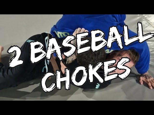 Baseball Chokes From Bottom Half-Guard