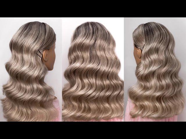 Hollywood wave . Step by step curls tutorial 2023