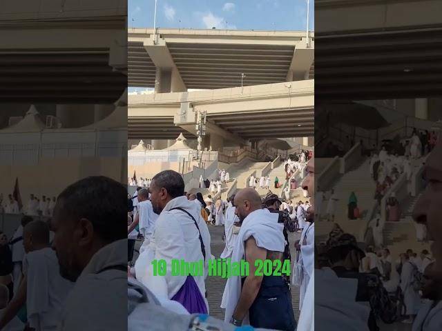 10 Dhul Hijjah 2024,Walk to Rami,Mina.Hajj 2024/Hajj1445H Mina#hajj2024#makkah #youtubeshorts#hujjah