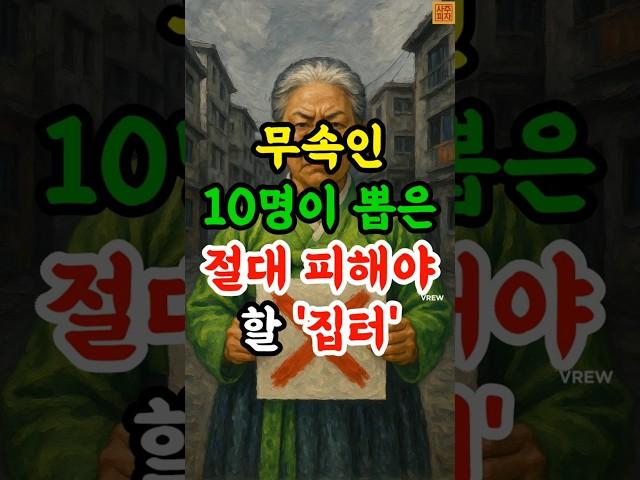 무속인 10명이 뽑은 절대 피해야 할 집터 #집터 #풍수 #재물운