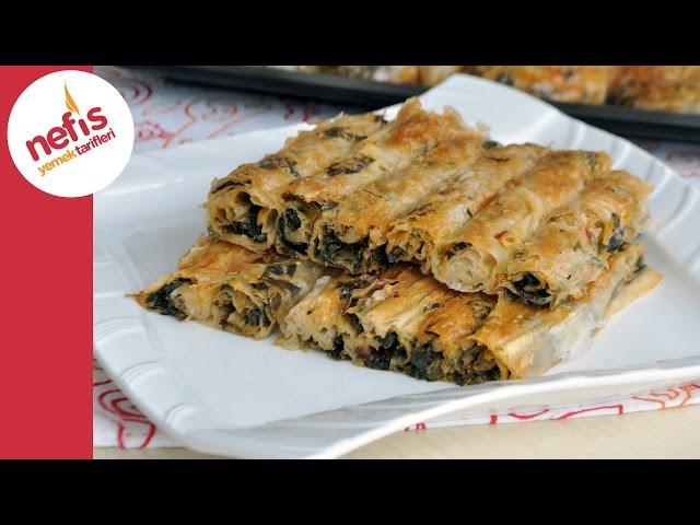 Ispanaklı Börek Tarifi - El Açması Çıtır Börek Yapımı