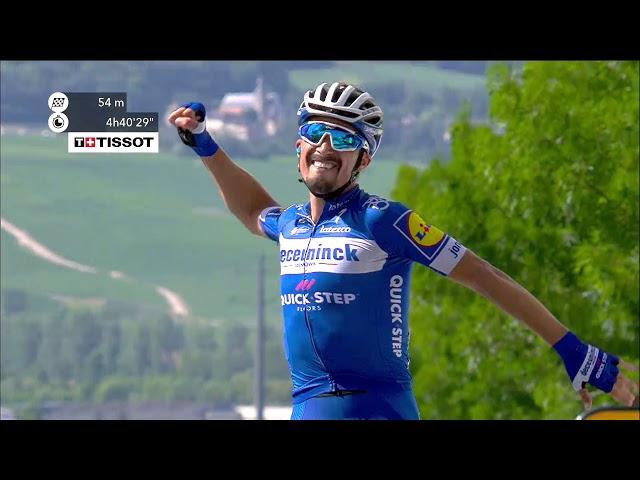 Julian Alaphilippe powers to Tour de France stage win and yellow jersey