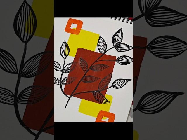 Too easy Boho painting ️#shorts #art#easyart #painting #aesthetic#youtubeshorts