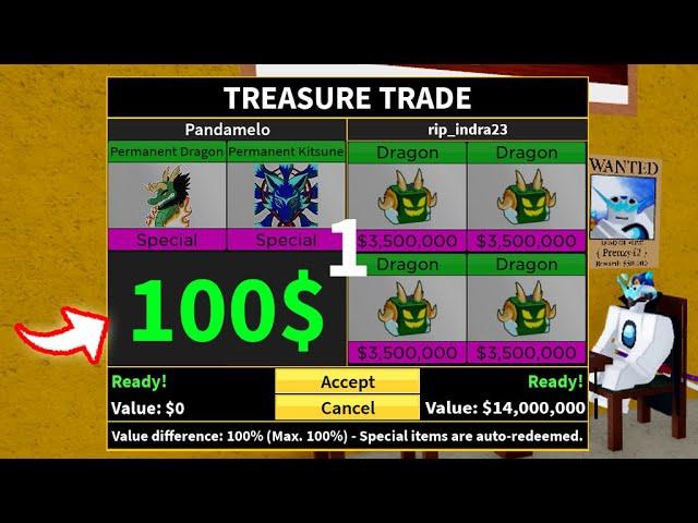 Blox Fruits I Spent $100 In-App Purchase for INSANE Trades!