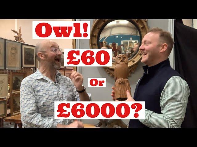 Selling a ‘Mouseman’ Owl in AUCTION! Plus an antique Russian Dagger / Shelly Tea Service