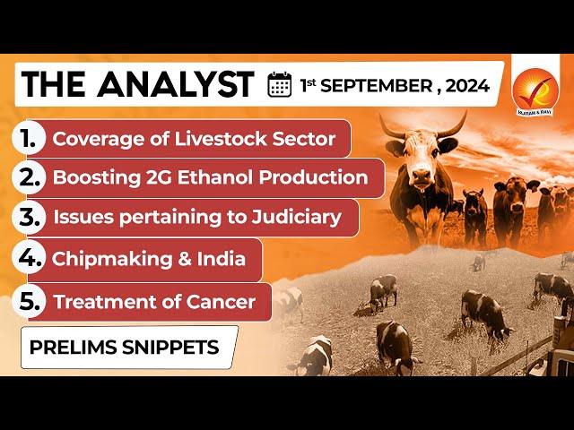 The Analyst 1st September 2024 Current Affairs Today | Vajiram and Ravi Daily Newspaper Analysis