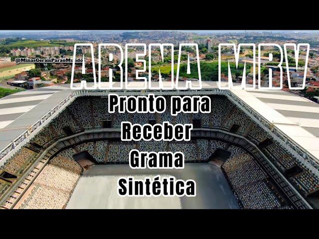 ARENA MRV CAMPO PRONTO PARA RECEBER GRAMA SINTÉTICA.