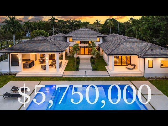 2024 Modern $5.7M New Construction with Tropical Backyard Oasis | 7699 SW 118th St, Pinecrest