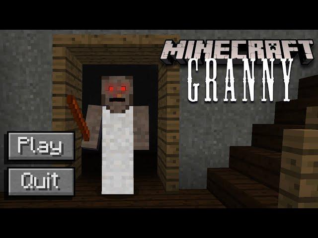 GRANNY NO MINECRAFT!