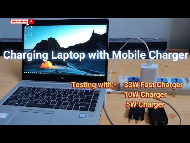    How to Charge Laptop with Mobile Charger | How to charge Laptop without charger   