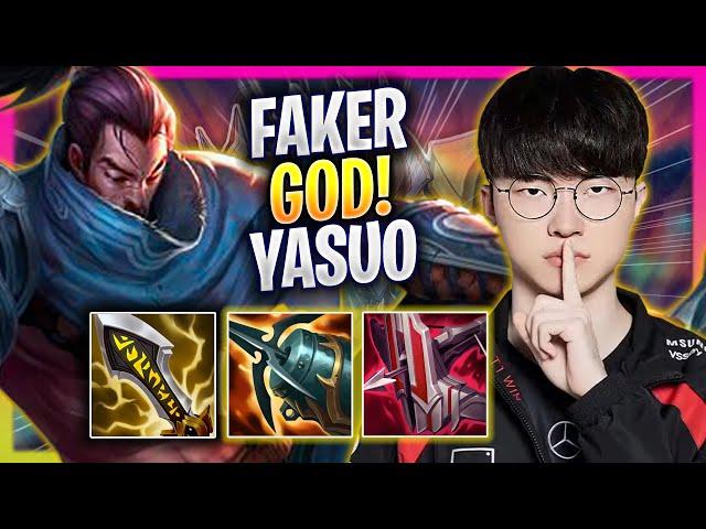 FAKER IS A GOD WITH YASUO! - T1 Faker Plays Yasuo MID vs Lucian! | Season 2024