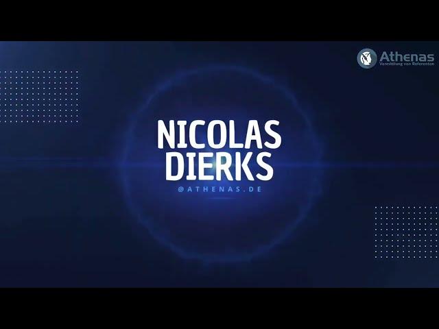 ATHENAS Referentenvideo - Nicolas Dierks