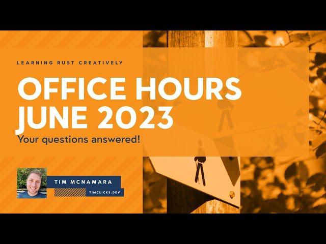 [Raw Recording] timclicks.dev Office Hours - June 2023