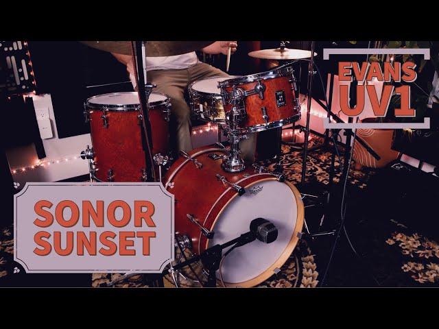 MOSTLY BOP DRUMS | Sonor Sunset Bop Kit | Evans UV1 | Max Marsillo | Sound Test/Demo