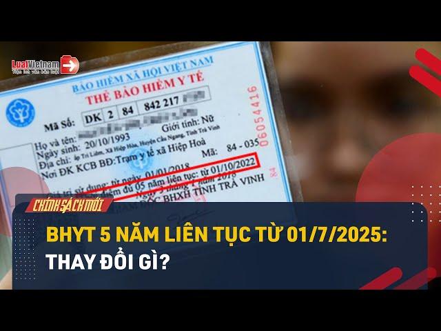 BHYT 5 Năm Liên Tục Thay Đổi Thế Nào Từ 01/7/2025? | LuatVietnam.vn