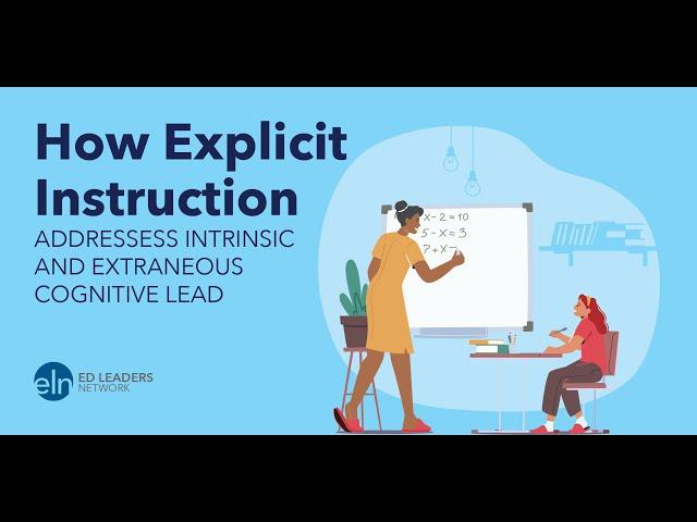 How Explicit Instruction Addresses Intrinsic and Extraneous Cognitive Load