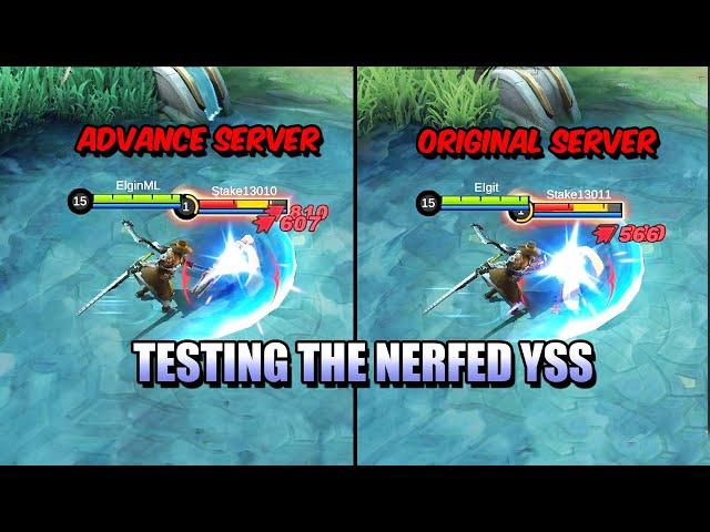 LET'S TEST THE NERFED YI SUN-SHIN ON ADVANCE SERVER MOBILE LEGENDS