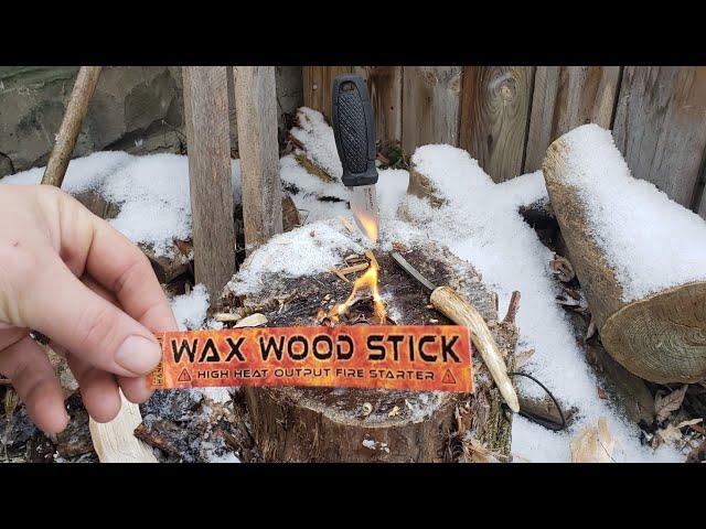 WAX WOOD STICK MAKES FIRE EASY. 