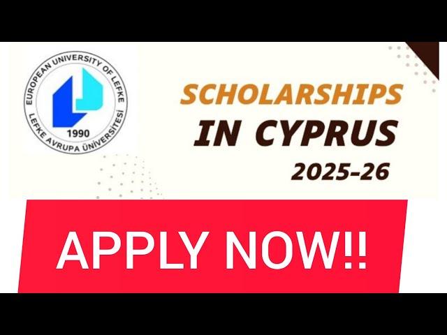  SCHOLARSHIP OPPORTUNITY TO STUDY IN CYPRUS FOR BACHELORS, MASTERS & PhD || AY 2025-26.
