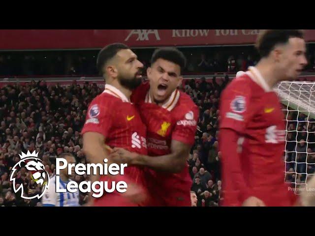 Mohamed Salah's curling effort puts Liverpool 2-1 in front of Brighton | Premier League | NBC Sports