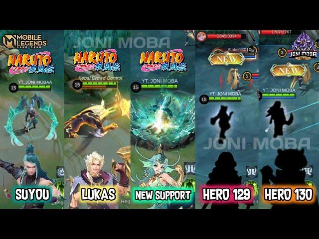 5 NEW HERO - RELEASE SCHEDULE /JADWAL RILIS - SUYOU, LUKAS, HERO 128 SUPPORT, HERO 130 MARKSMAN MLBB