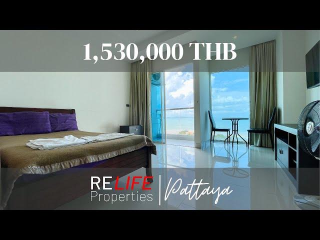 45,000 USD sea view condominium for sale in Pattaya (Jomtien)!