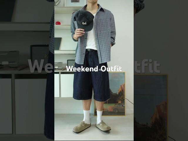 편한 주말 오오티디 추천! 체크남방 코디 #ootd #여름코디 #데일리룩코디