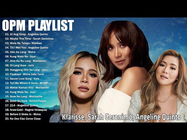 Sarah Geronimo, Angeline Quinto.. OPM Playlist  Tagalog Love Song Collection Playlist 2024 