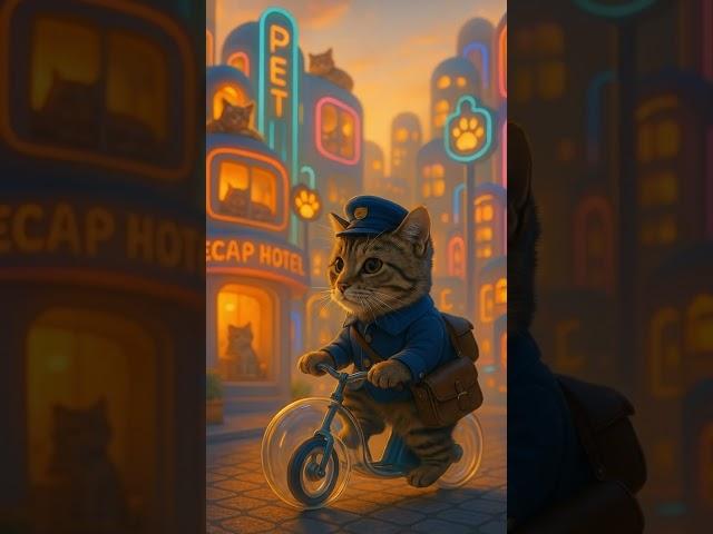 Postman Cat Delivers the Sweetest Message | Tiny Whiskers Story #shorts