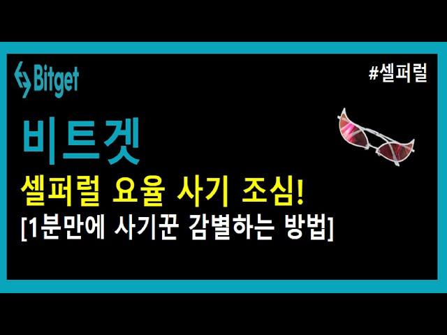 비트겟셀퍼럴 사기 감별 방법 (셀퍼럴 필독!)