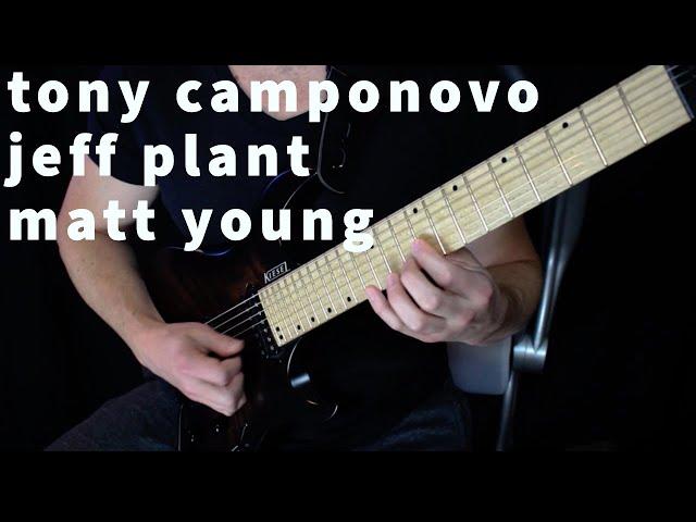 Tony Camponovo - "Unrelenting Stress" play-through Featuring Matt Young(drums) and Jeff Plant(bass).