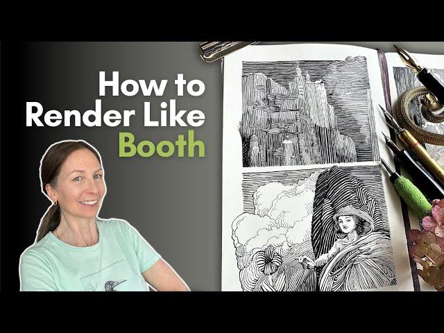 How to Render Like Franklin Booth | Master Study of 2 Techniques