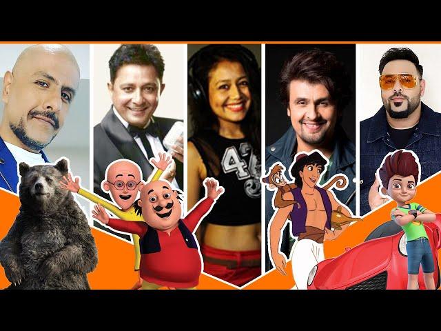 Bollywood singers ki cartoon dubbing