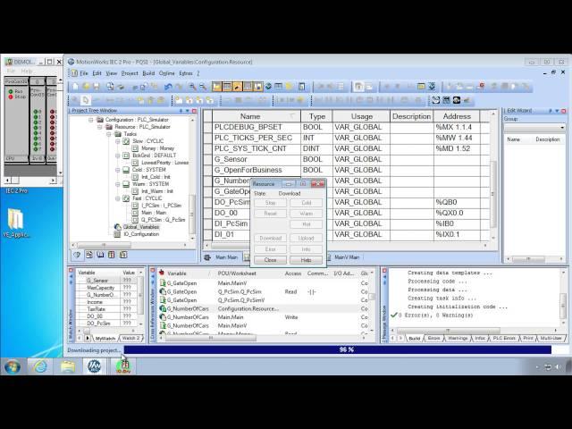 3.4 Program Data Transfer (IEC 61131-3 Basics with MotionWorks IEC)