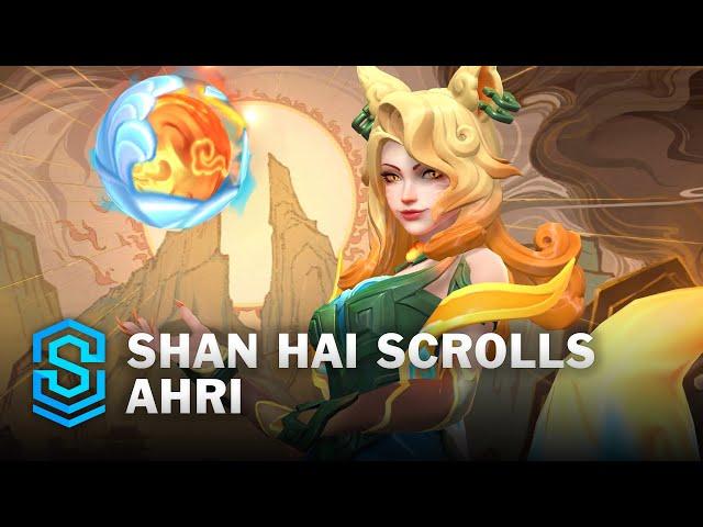 Shan Hai Scrolls Ahri Wild Rift Skin Spotlight