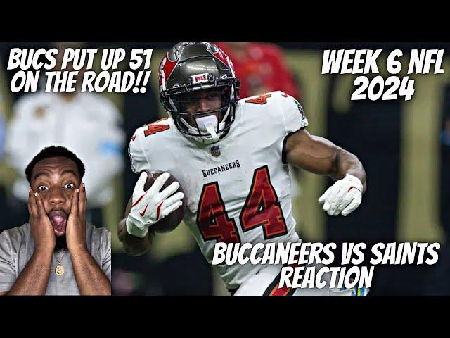 Reaction To Tampa Bay Buccaneers vs New Orleans Saints Game Highlights | NFL 2024 Week 6