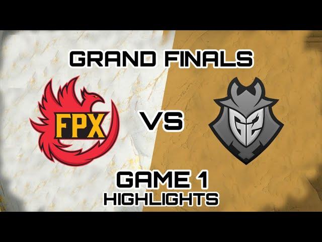 FPX vs G2 - Game 1 Highlights | League of Legends World Championship 2019 Grand Finals.