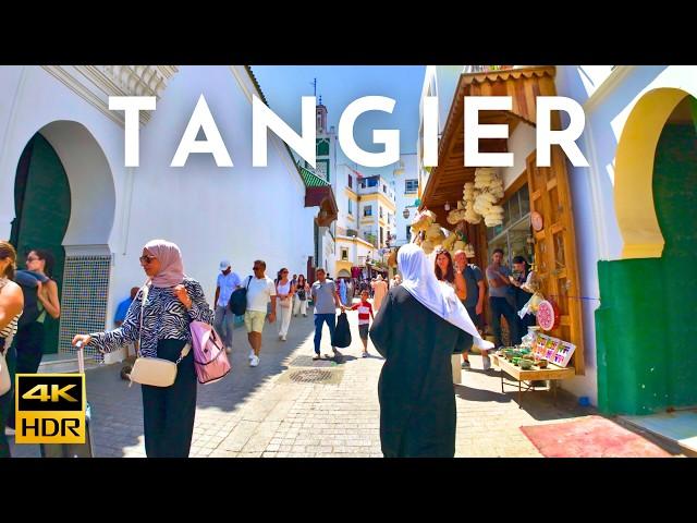 TANGIER Walking Tour MOROCCO 4K HDR