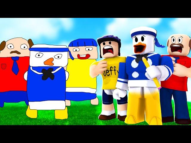 Donald Ducc BECOMES Anything He Draws in Roblox! (WITH Jeffy & Marvin)