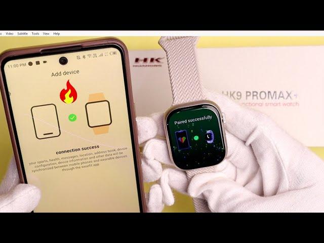 HK9 PRO MAX PLUS Smart Watch Connect To Phone