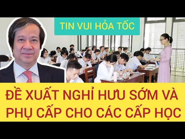 GOOD NEWS: Proposal for early retirement of PRIMARY SCHOOL teachers - All levels of education pro...